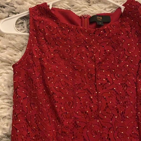 Zink London Red Dress - Picture 6 of 7